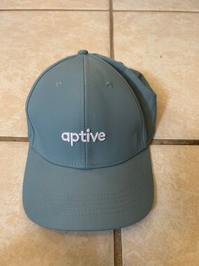 Aptive Embroidered Baseball Cap in Dusty Teal